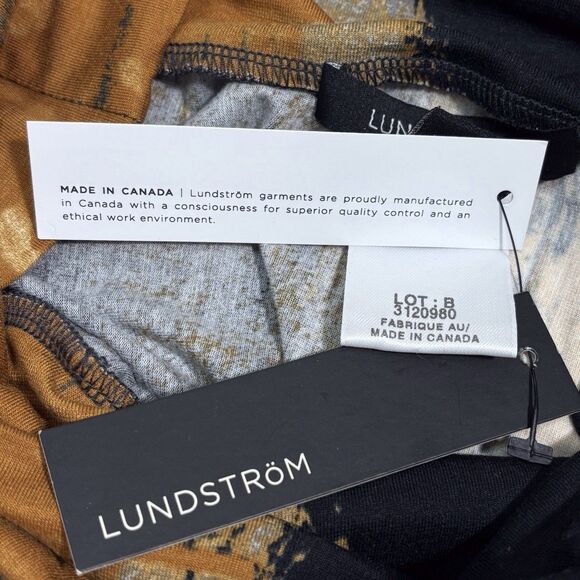 Lundstrom Handkerchief Midi Skirt Womens Size 8 Black Multicolor Boho Artsy NWT - Picture 9 of 9